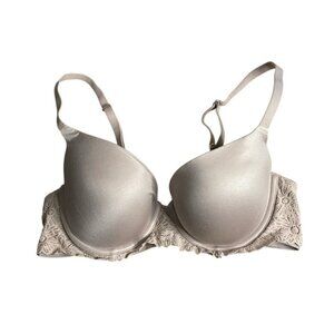 Aerie Women's Taupe Real Sunnie Demi Lace Bra